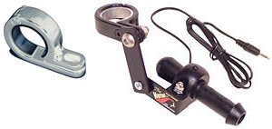 Chrome P-Clamp Mounting Brackets for electronic deer avoidance whistle device